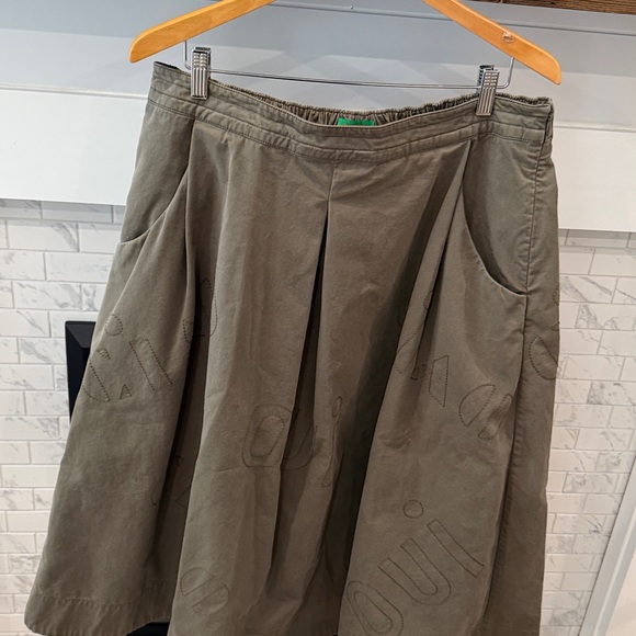 Clare V. Olive Green cotton skirt - Picture 5 of 11